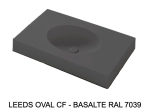 Plan vasque lavabo sur mesure : L 60 à 201 x P 40 à 51 cm, finition lisse mate, 10 couleurs au choix, Anti bactérien, résine Akrytan® teinté dans la masse, Livraison Offerte.
